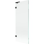 MEXEN/S - Lunar L vanová zástěna FIX 70 x 150, transparent, černá 897L-070-000-70-00