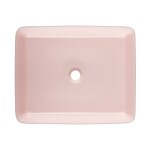 Umyvadlo na desku SAT Infinitio 50x40 cm růžová mat bez přepadu SATINF5040PM SATINF5040PM