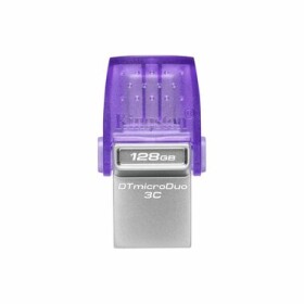 Kingston DataTraveler MicroDuo 3C Gen3 128 GB / Flash Disk / USB 3.1 C / USB 3.0 / čtení: až 200MBs / zápis: až 50MBs (DTDUO3CG3/128GB)