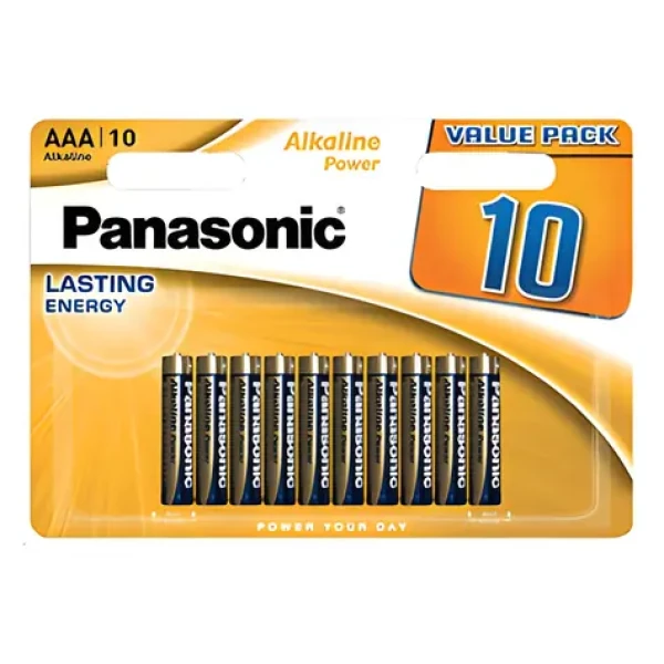 Panasonic Alkalická baterie AAA 10 ks / Baterie / alkalická / jednorázová (5020,01)