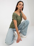 Dámská halenka TW BZ BL 1006.56 khaki FPrice