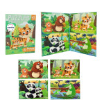 Mamido Magnetické puzzle 4v1 zvířátka MT1571