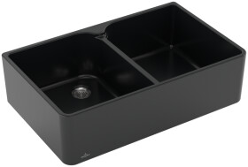 Keramický dřez Villeroy & Boch Farmhouse 80 X, 638001R7, Pure Black 638001R7