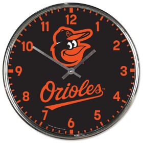 Hodiny Baltimore Orioles MLB Chrome Team Design