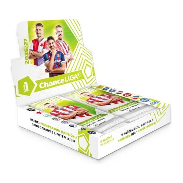 Fotbalové karty Chance liga 2026-2027 1. série Blaster Box