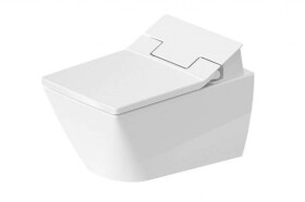 DURAVIT - Viu Závěsné WC pro bidetové sedátko SensoWash, Rimless, DuraFix, bílá 2511590000