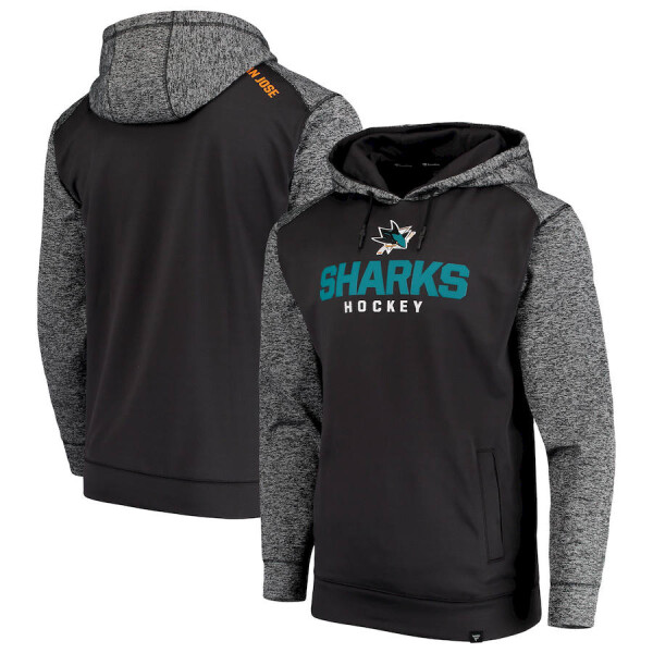 Fanatics Pánská Mikina San Jose Sharks Static Fleece Pullover Hoodie Velikost: S