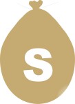 Balónek písmeno S zlaté balonky.cz Balónek písmeno S zlaté balonky.cz