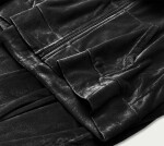 Černý dámský velurový dres (81201) Barva: odcienie czerni, Velikost: L (40)