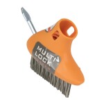 STREND PRO 253436 Ocelový kartáč na dlažbu, systém MULTI-Lock, bez násady