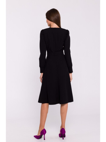 Rozšířené šaty S378 černé - Stylove S