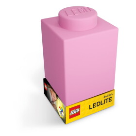 LEGO® Classic Silikonová kostka noční světlo - růžová