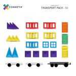 Magnetická stavebnice Connetix - Rainbow Transport Pack (50 ks)