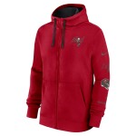 Nike Pánská mikina Tampa Bay Buccaneers NFL Full-Zip Club Fleece Hoodie - Červená Velikost: S