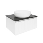 Koupelnová skříňka s deskou z umělého kamene SAT Evolution 58x30x44,8 cm bílá mat SATEVO60WMTK SATEVO60WMTK