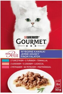 GOURMET Mon Petit Fish Mix pro kočky 6 x 50 g
