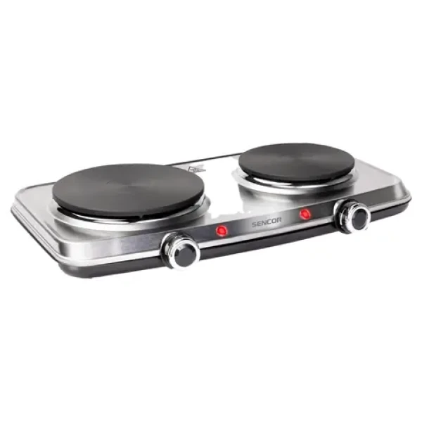 SENCOR SCP 2256SS vařič dvouplotýnkový / 18 15 cm / 2500W (8590669320585)