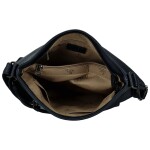 Stylová dámská koženková crossbody kabelka Orniva, tmavě modrá