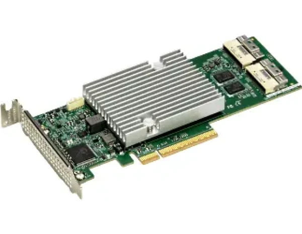 Supermicro AOC-S4116L-H16IR-96DD-O / RAID řadič / 4x NVMe + 16x SAS4 / RAID 0,1,5,6,10 / PCIe x8 Gen4 / 4GB cache (AOC-S4116L-H16IR-96DD-O)