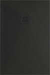 MEXEN/S - Stone+ obdélníková sprchová vanička 130 x 80, černá, mřížka černá 44708013-B