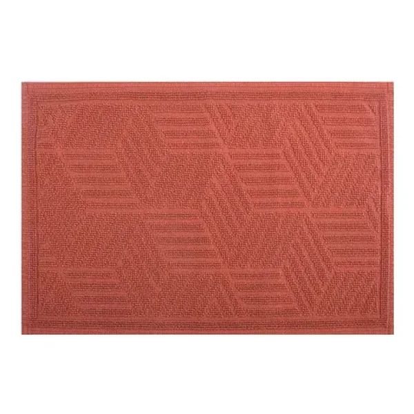 Spirella CUBO koupelnová předložka 50 x 80 cm terakota / bavlna / protiskluzová (7610583215918)