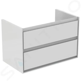 IDEAL STANDARD - Connect Air Umyvadlová skříňka 800x440x517 mm, 2 zásuvky, lesklá bílá/bílá mat E0819B2