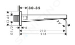 HANSGROHE - Tecturis E Vanová vpusť, matná černá 73410670