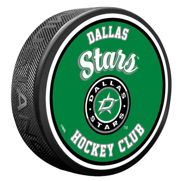 Mustang Puk Dallas Stars NHL Retro Script