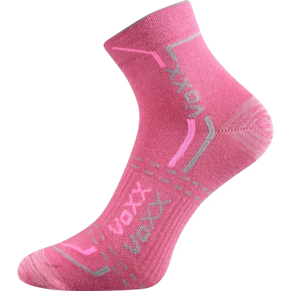 VOXX Ponožky bavlněné sportovní FRANZ 03 růžové (3 páry) 39-42 114579