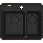 DEANTE - Momi černý Granitový dřez, 1.5-miska ZKM_N503