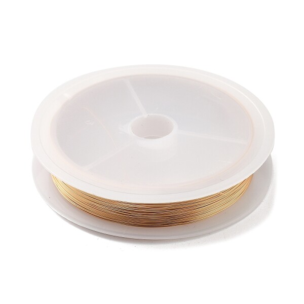 Měděný modelovací drát - Ø 0,3 mm - světle zlatý - 20 m - 1 ks