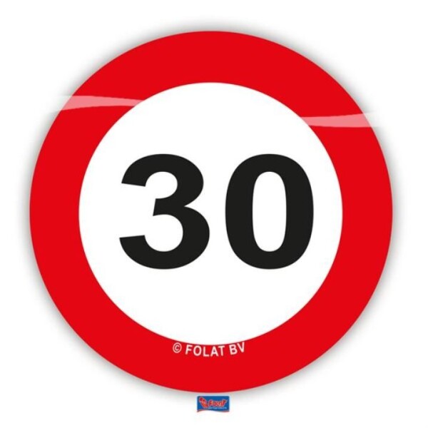 Ptakoviny.cz Konfety na stůl XL Dopravní značka 30 let - 48 ks