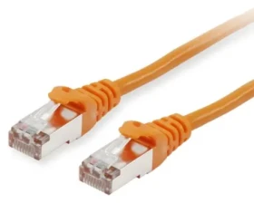 Equip Cat6 S/FTP oranžová / Patch kabel / 2x RJ-45 / 5 m / PoE+ (605574)