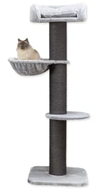 TRIXIE Škrabadlo MAURO XXL šedé / 173 cm / Sisal, plyš / Pro malé až velké kočky (G13-679952)