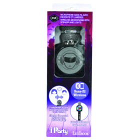Lexibook bezdrátový karaoke mikrofon iParty s vestavěným reproduktorem a světelnými efekty