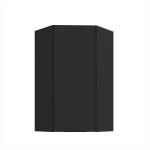 Horní rohová skříňka Aria 60x60 GN-108 1F (45°) Barva korpusu: Dub artisan, Barva dvířek: BL - Black AFM