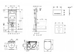 GEBERIT - Duofix Set předstěnové instalace, klozetu a sedátka Ideal Standard Tesi, tlačítka Sigma50, alpská bílá SANI11CD3130