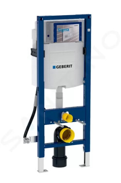 GEBERIT - Duofix Montážní prvek pro závěsné WC, 112 cm, se splachovací nádržkou Sigma 12 cm, bezbariérový 111.350.00.5
