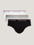 Pánské slipy 3-PACK COTTON BRIEFS 1U87903766004 černá/šedá/bílá Tommy Hilfiger