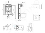 IDEAL STANDARD - ProSys Set předstěnové instalace, klozetu a sedátka Connect Air, tlačítka Oleas M1, Aquablade, SoftClose, chrom ProSys80M SP96