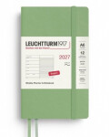 Týdenní plánovač Zápisník Sage, Pocket A6 2027, Softcover, anglicky