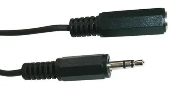 Schwaiger černá / Prodlužovací kabel / Jack 3,5 mm (M) - Jack 3,5 mm (F) / 5 m (KHA4036533)