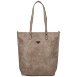 Stylová dámská koženková kabelka na rameno Indira, béžová