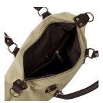 Trendy dámská textilní kabelka na rameno Petra, béžová