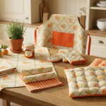 Ubrus s potiskem VINTAGE HARVEST 140 x 180 cm