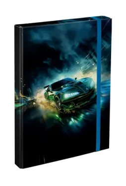 BAAGL Desky na školní sešity A4 Závodní auto / 23x32x3 cm (A-34239)