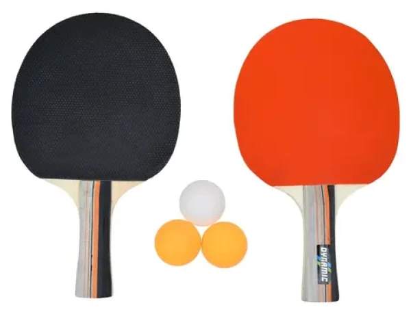 RULYT Set na stolní tenis 3ST-02 / 2x raketa / 3x míč / dřevo 7 mm / houba 1,8 mm (PP-SET-3ST-02)