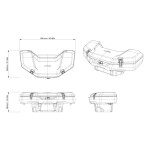 Přední plastový box LinQ 90l na Can-Am Outlander G3/G3L