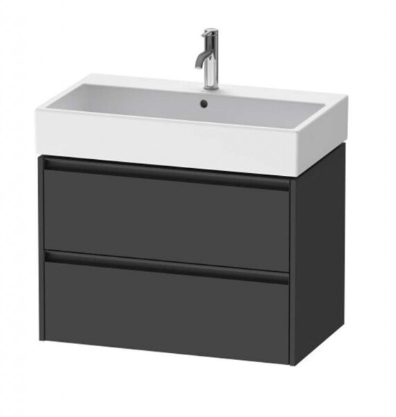 DURAVIT - Ketho.2 Umyvadlová skříňka 55x78x46 cm, 2 zásuvky, grafit mat K25277049490000