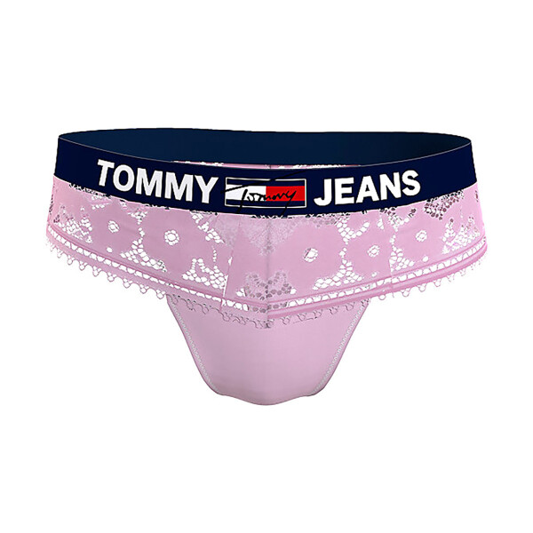Dámská tanga Jeans Lace UW0UW03950-TOB - Tommy Hilfiger L